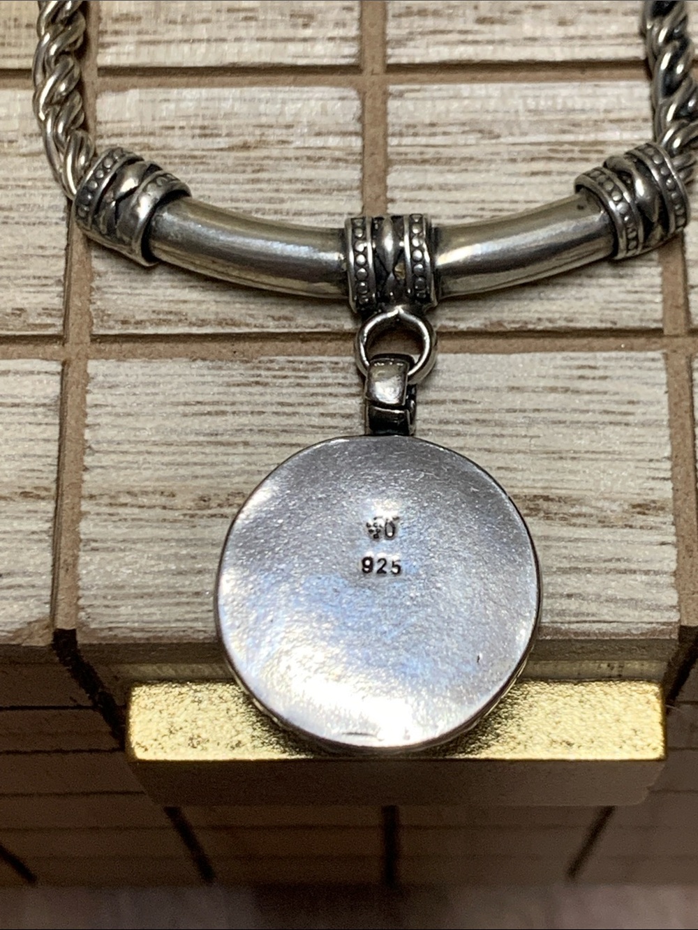Vintage Sterling Necklace - Picture 4 of 8